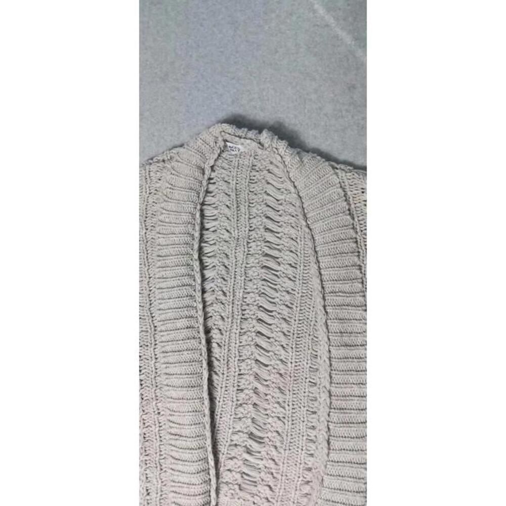Princess Polly Crochet Open Front Cardigan Womens Size S/M Gray Mixed Knit - Picture 3 of 11